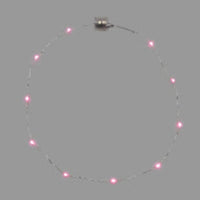 Collana MicroLED rosa Ø20cm, luce fissa