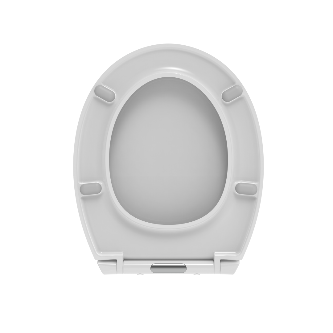 Coprivano ovale in termoidro bianco lucido