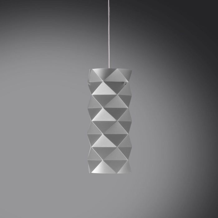 Sospensione Silver in Metallo Cromato Cm. 13 x 32h