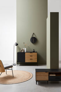 Piantana brill nera 31x20x148h in metallo