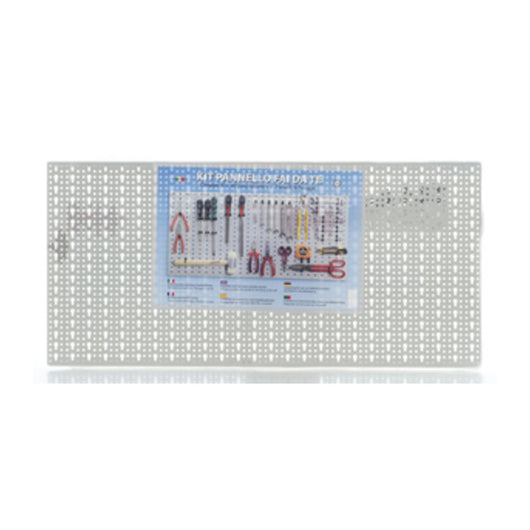 Pannello forato 98x46 cm con 40 ganci
