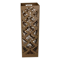 Portaombrelli metallo damasco oro quadro cm 15,5x15,5h49