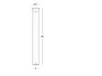 Lampada da esterno in alluminio pressofuso con diffusore opalino - 9W - 920 lumen - 4000°K grafite