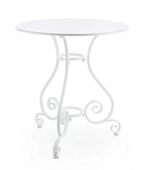 Tavolo Etienne bianco D.70 x 72h in metallo