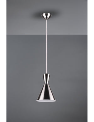 Sospensione Isola Enzo Doppio Cono Nichel Opaco Trio Lighting