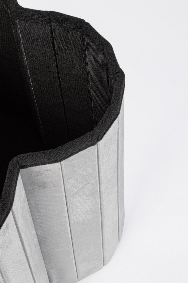 4x Pouf grigio in velluto 40x40x40