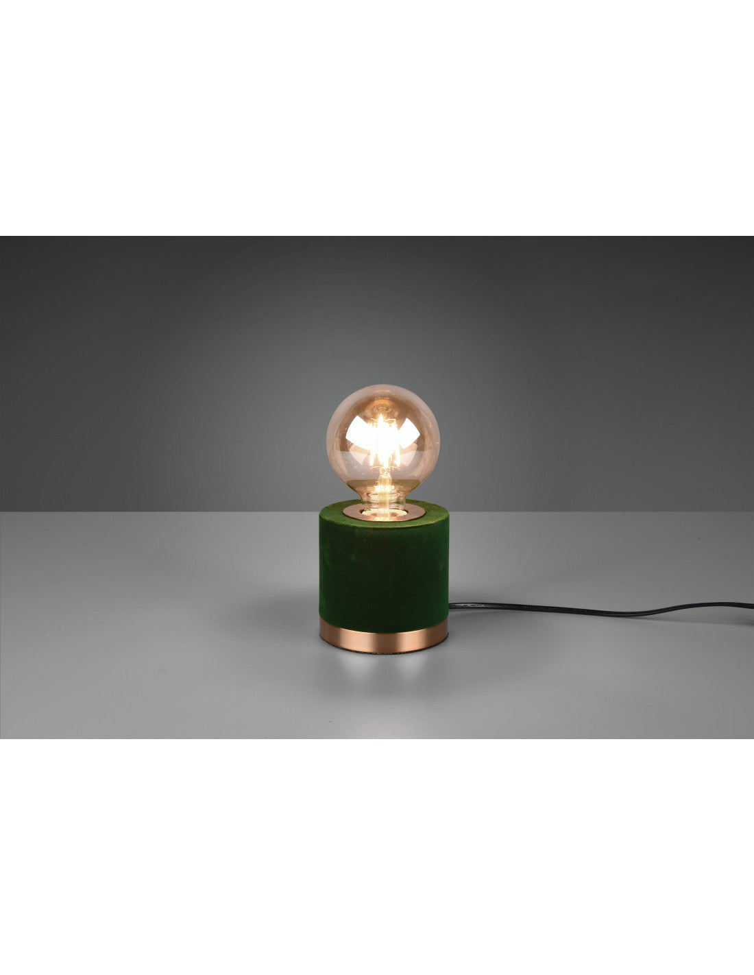 Piccola Lampada Tavolo Judy Velluto Verde Ø11 cm Trio Lighting