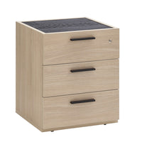 Cassettiera bassa con 3 cassetti e ruote H61xL50xP47