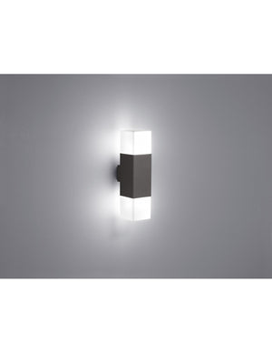 Applique per Esterno Doppia Luce Led Hudson Antracite Trio Lighting