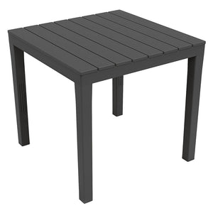 Tavolo in polipropilene bianco 78x78xh.73