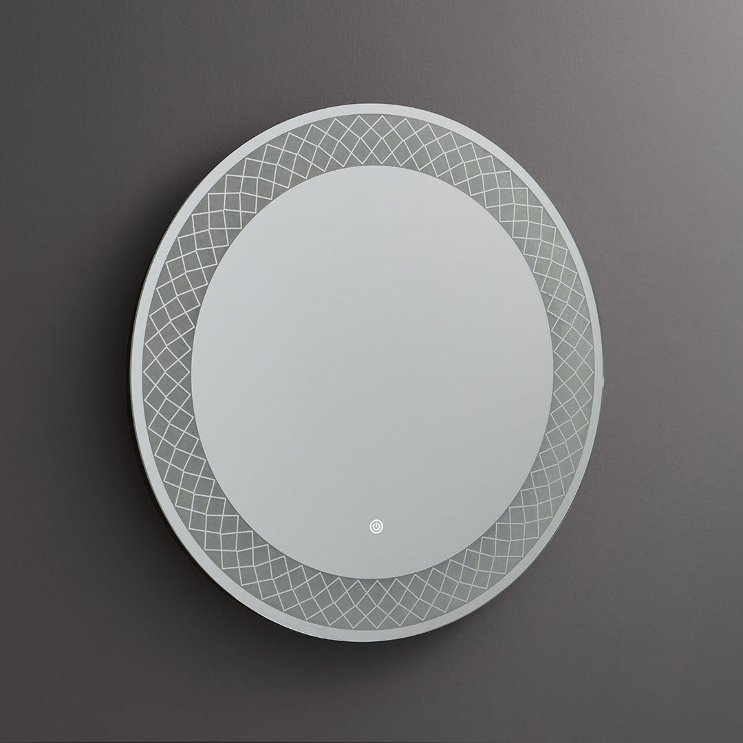 Specchio rotondo 70 cm con led illuminato