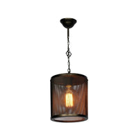 Lampada a sospensione Nadra MDL3857 in metallo reticolato nero EFFEZ