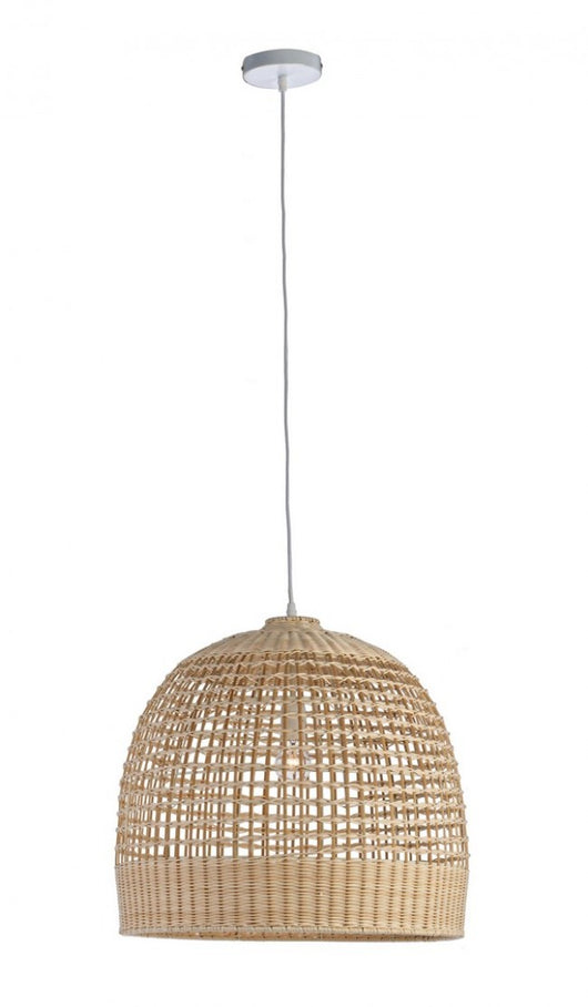 2x Lampadario naturale D.53x48.5h in fibre naturali