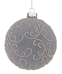 Sfera vetro Garnish grigio D100