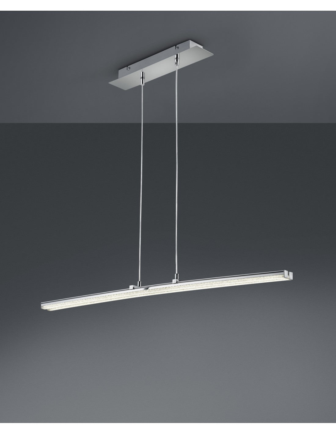 Sospensione Moderna Spread Led Dimmerabile Cromo L140 cm Trio Lighting