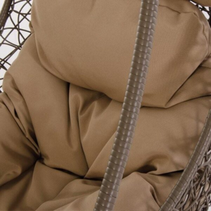 Poltrona pensile in rattan intrecciata 110 x 110 x 195h cm