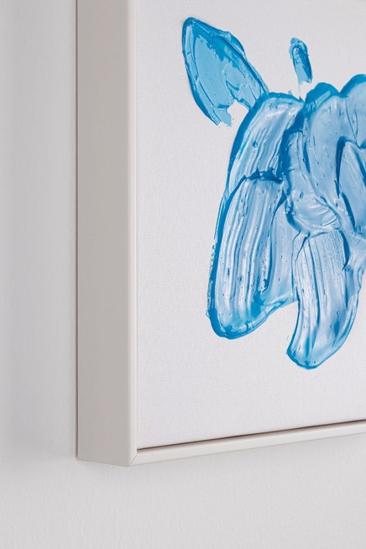 2x Dipinto c-c trilix blu 30x30x4,5h tela