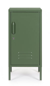 Comodino verde 40x35x76h in acciaio