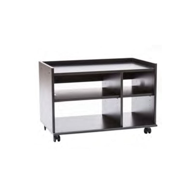 Carrello porta Tv nero con 4 scomparti 74x44xh.49 cm