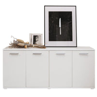 Mobile multiuso da soggiorno Bianco in legno nobilitato 180x80x45 cm