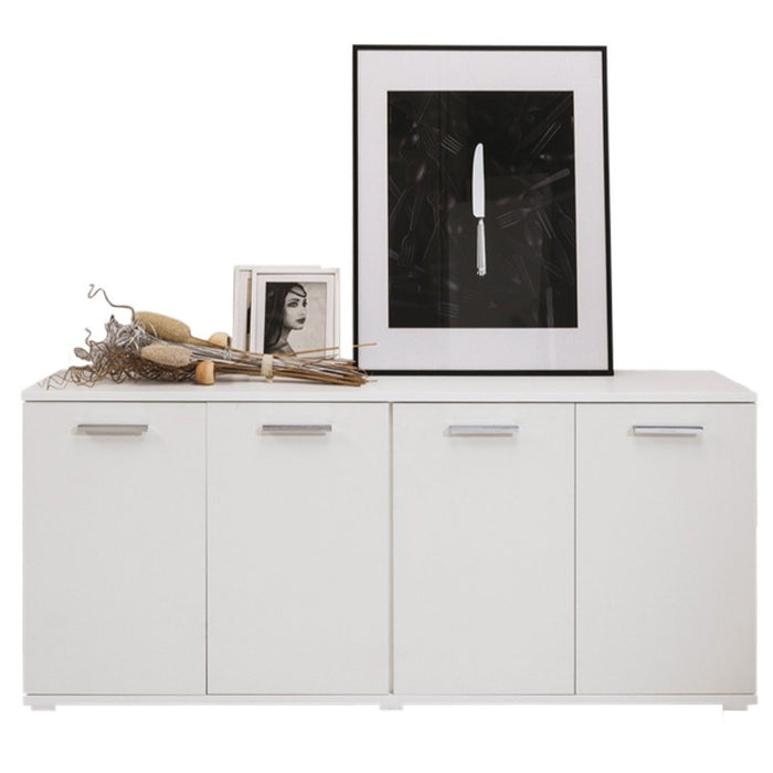 Mobile multiuso da soggiorno Bianco in legno nobilitato 180x80x45 cm