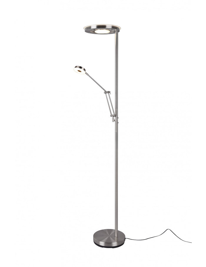 Piantana Led Dimmer con Spot da Lettura Barrie Nichel Trio Lighting