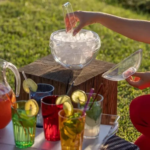 Secchiello ghiaccio stella con pinza