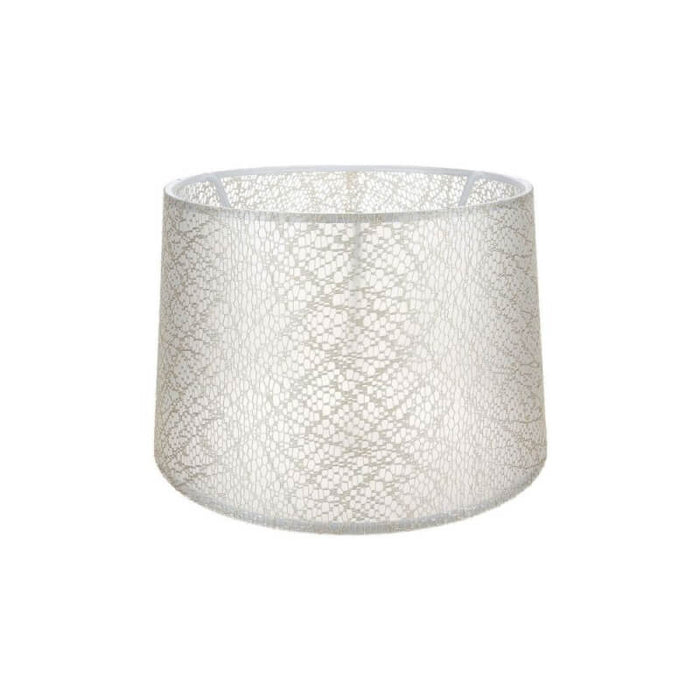 Paralume Deco ASZ1182 tessuto crema motivo ricamo