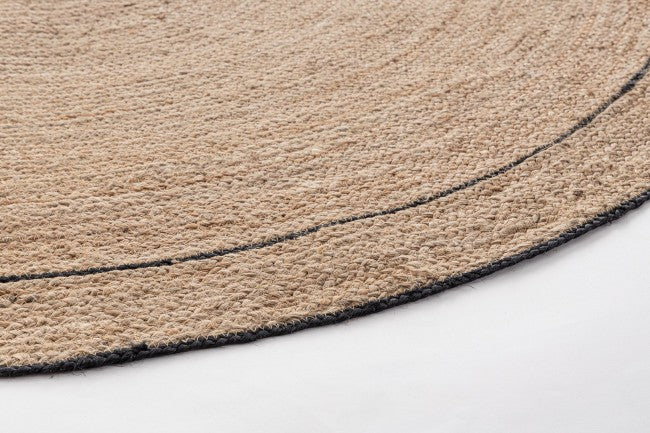 2x Tappeto naturale nero D.180 cm