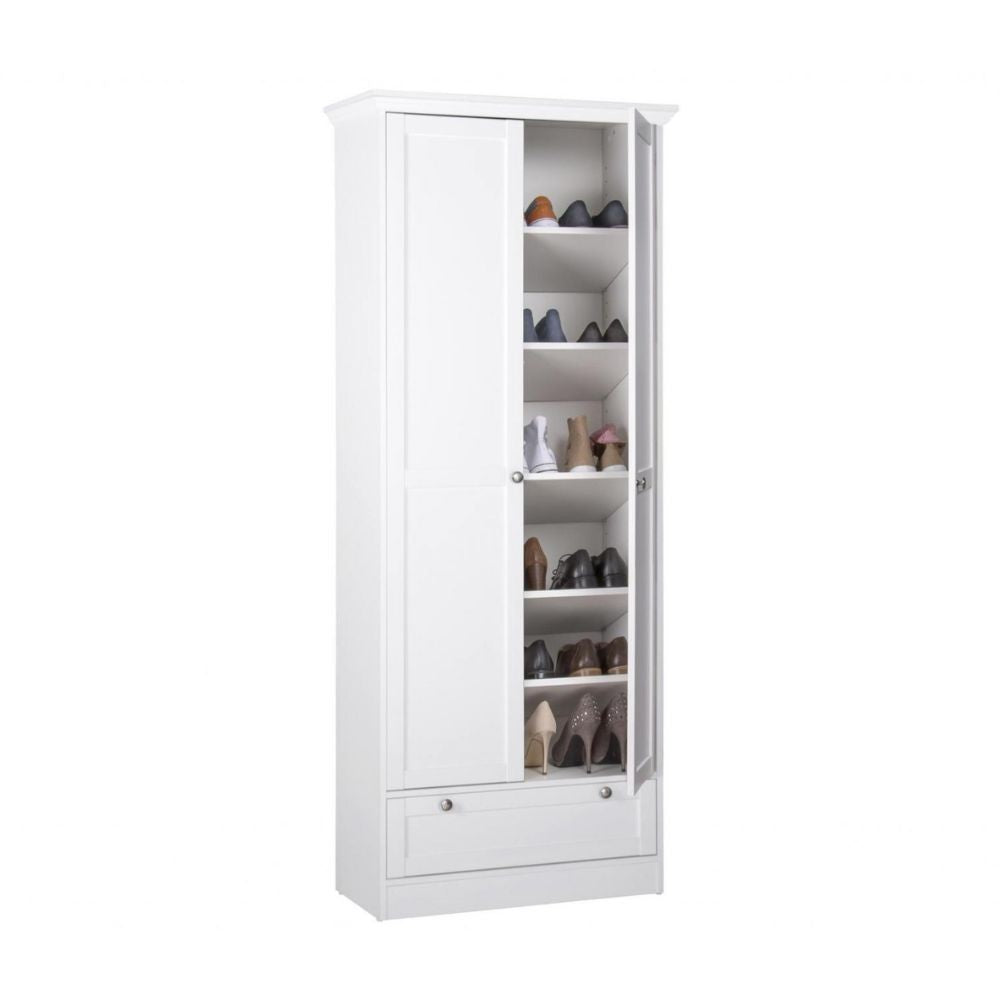 Armadio scarpiera bianco 80x39x200