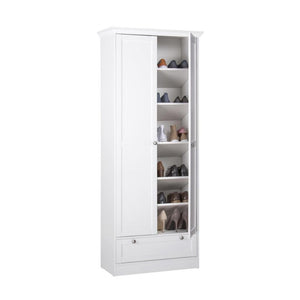 Armadio scarpiera bianco 80x39x200