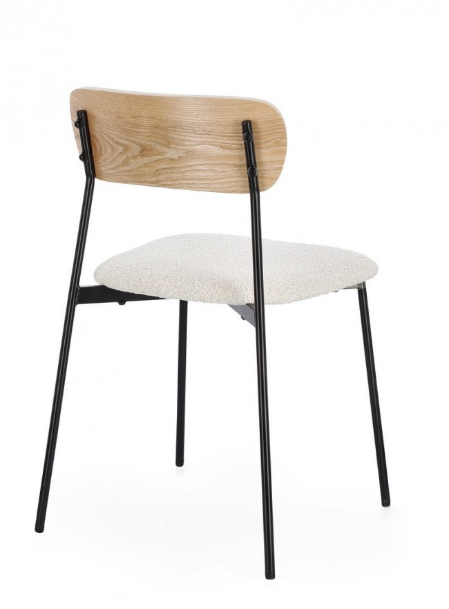 2x Sedia Geneviève Avorio 46x49x76.5h