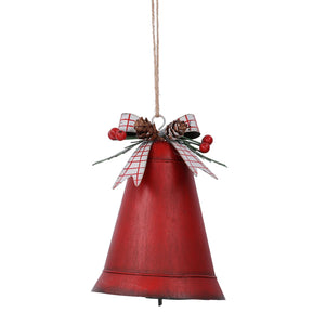 Campana metallo rosso cm14,5x11h9,5