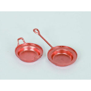 Set due padelle presepe in rame cm 4