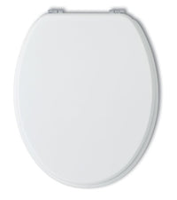 Sedile wc universale bianco in legno laccato