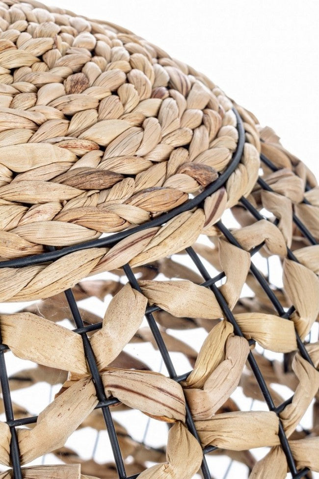 Lampadario in fibre naturali D.40x37h