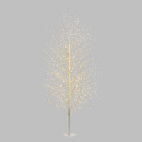 Albero rami bianco 110x200 cm con led