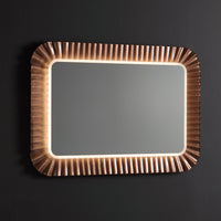 Specchio a led bronzo 94x68 cm
