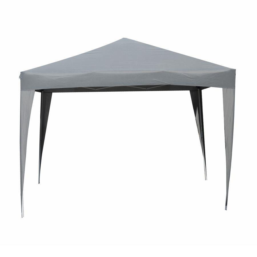 Gazebo acciaio arizona 3x3m automatico poliestere grigio 160gr-m2