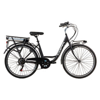 Bicicletta elettrica nera 26" con motore 250W