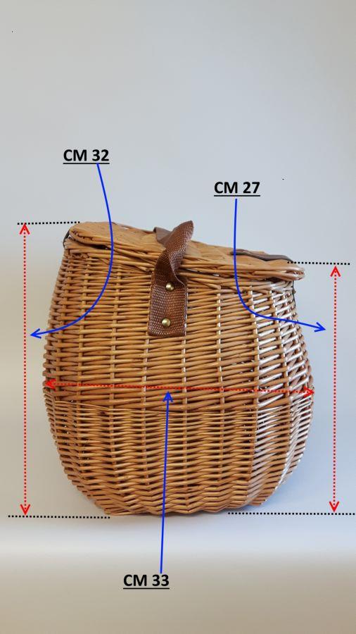 Cesta funghi vimini cm 39x33h27/32 fondocm 28xh22x22