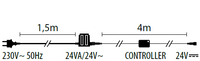 Trasformatore 24V 24W con controller luci 1,5x4m