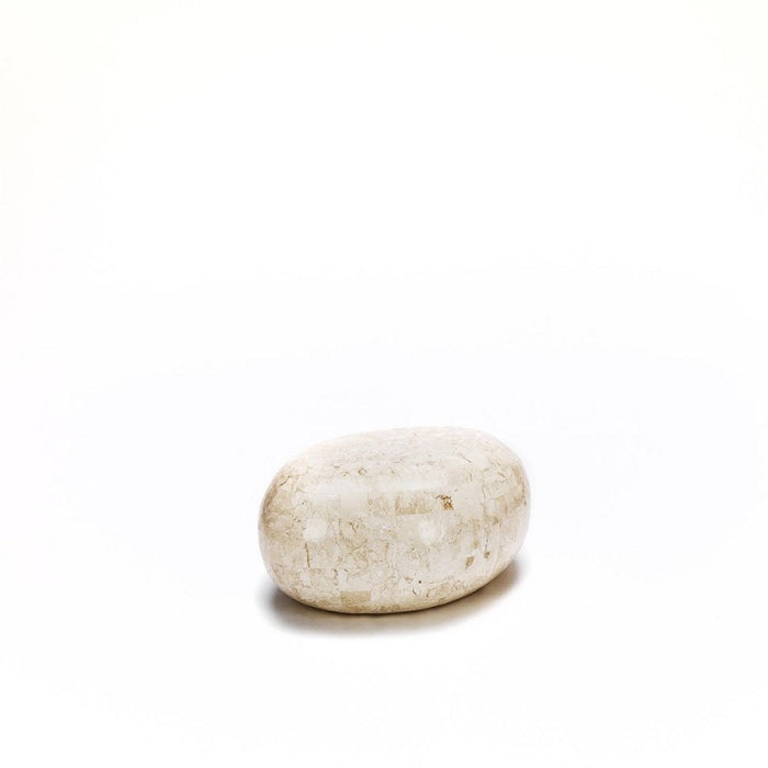 Tavolino moderno  pietra beige cm 50 x 75 x h 27