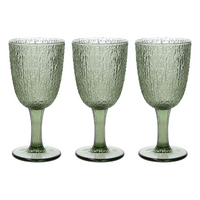 Set 3 Calici Vetro Verde 250 Cc  Linea Davor