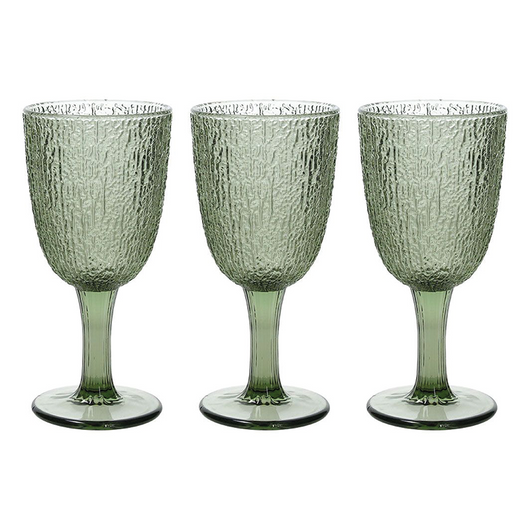 Set 3 Calici Vetro Verde 250 Cc  Linea Davor