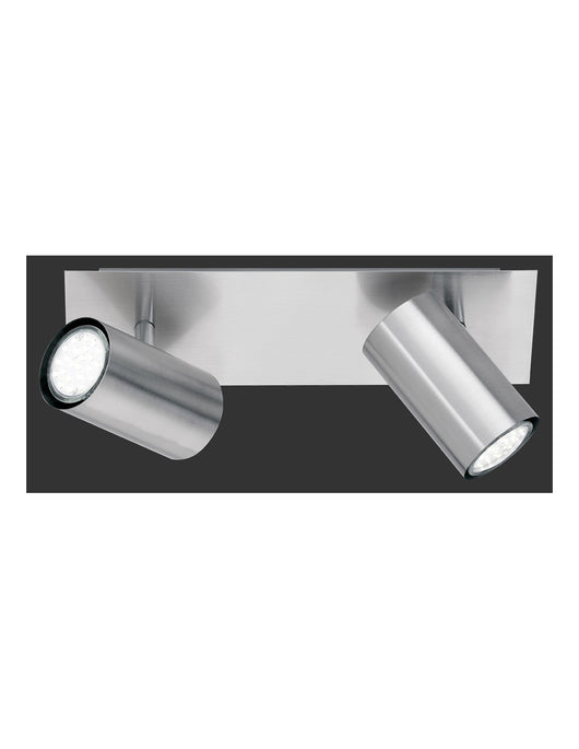 Lampada Soffitto 2 Faretti Spot Orientabili Marley Nichel Trio Lighting