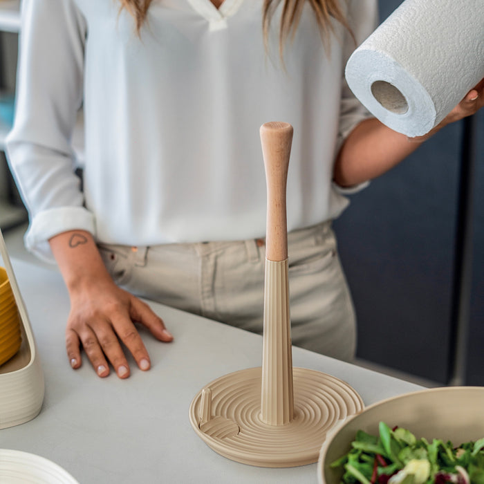 Portarotolo universale Guzzini Roller Tear bianco latte