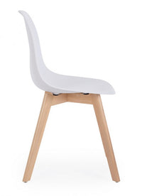 4x Sedia sistema bianco 51.5x46.5x86