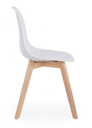 4x Sedia sistema bianco 51.5x46.5x86