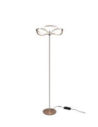 Piantana Charivari Diffusore Fiocco Led Dimmer Ottone Trio Lighting